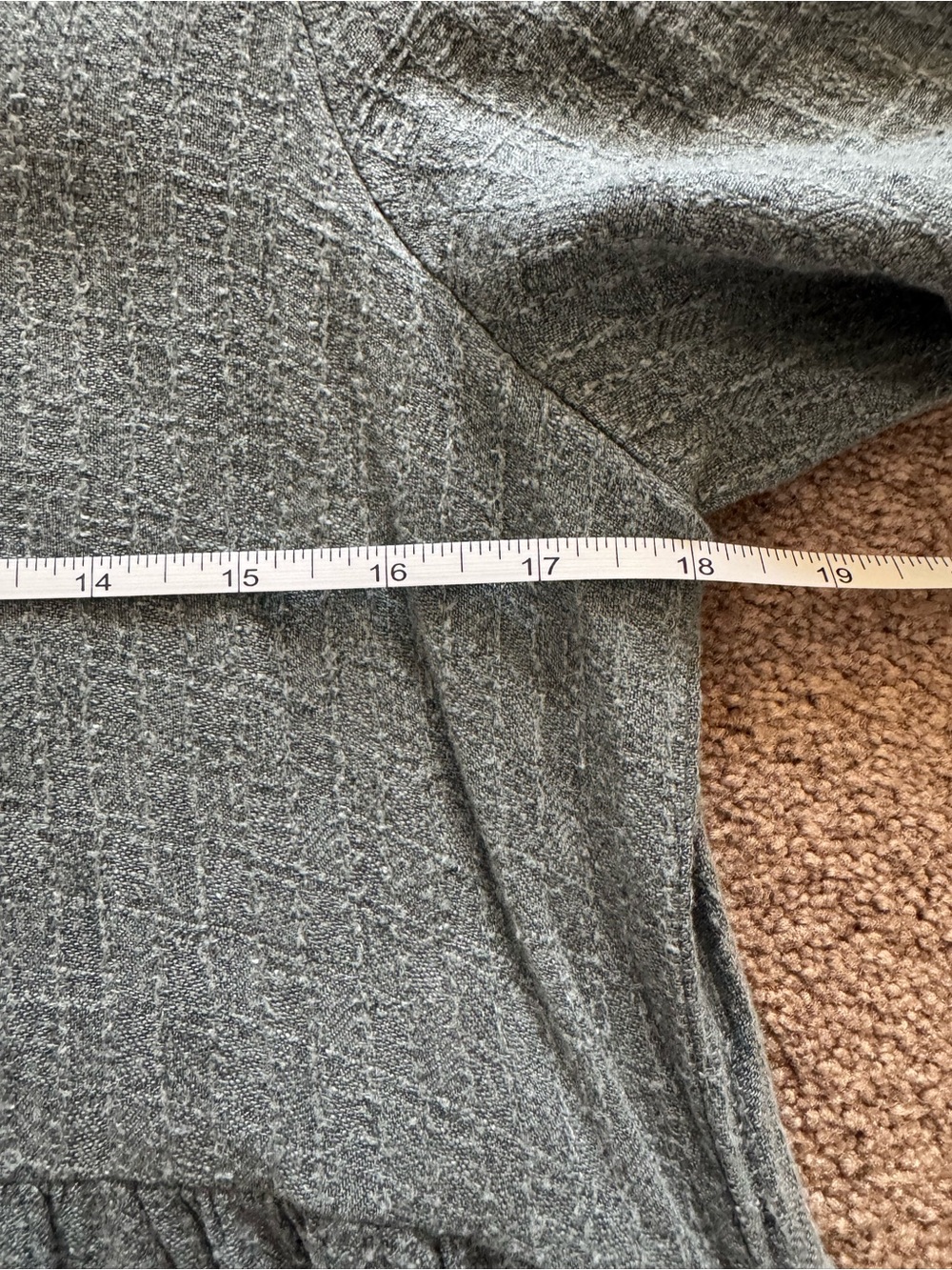 Neuflora Button-Front Midi Dress in Gray - Picture 7 of 7